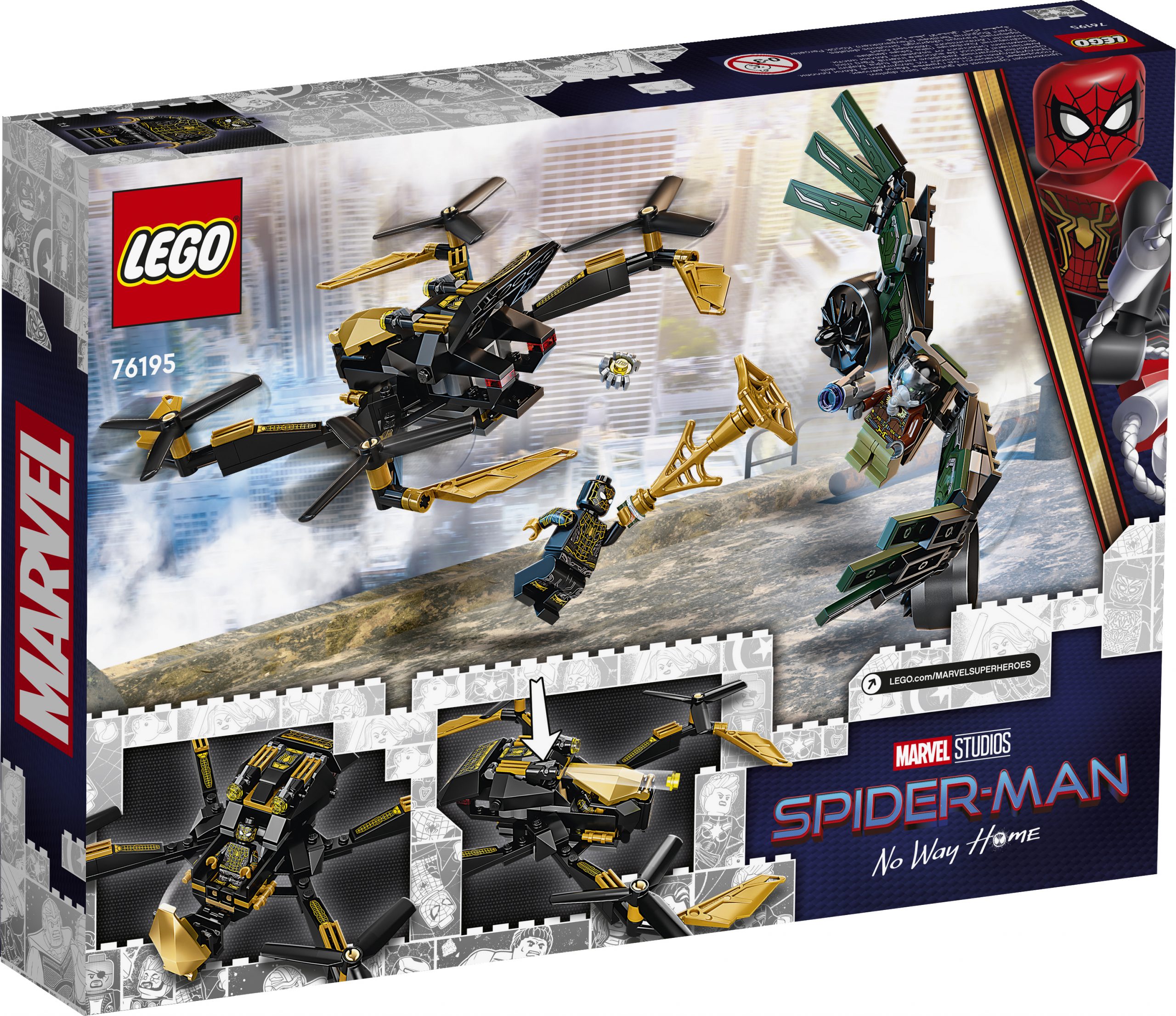 LEGO Super Heroes Spider-Man ja dronekopterien kaksintaistelu 76195