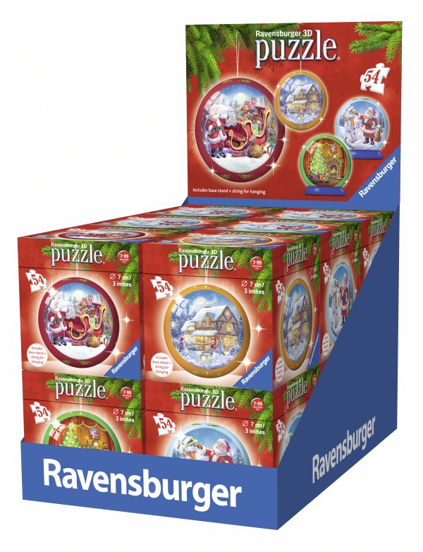 Christmas 3D Puzzle Ball 54 pc,  Ravensburger