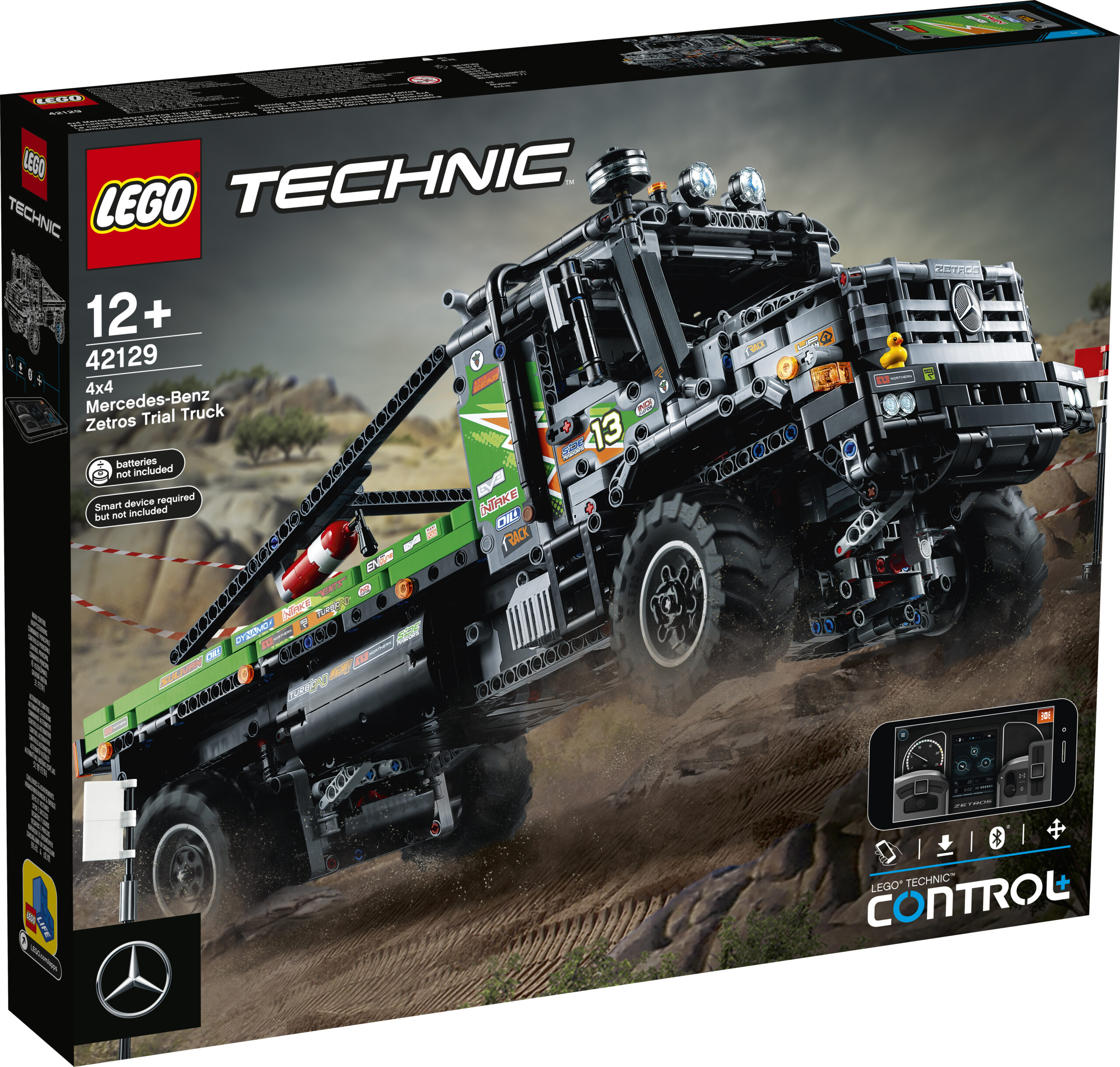 LEGO Technic Sovelluksella ohjattava 4x4 Mercedes-Benz Zetros-kuorma-auto 42129
