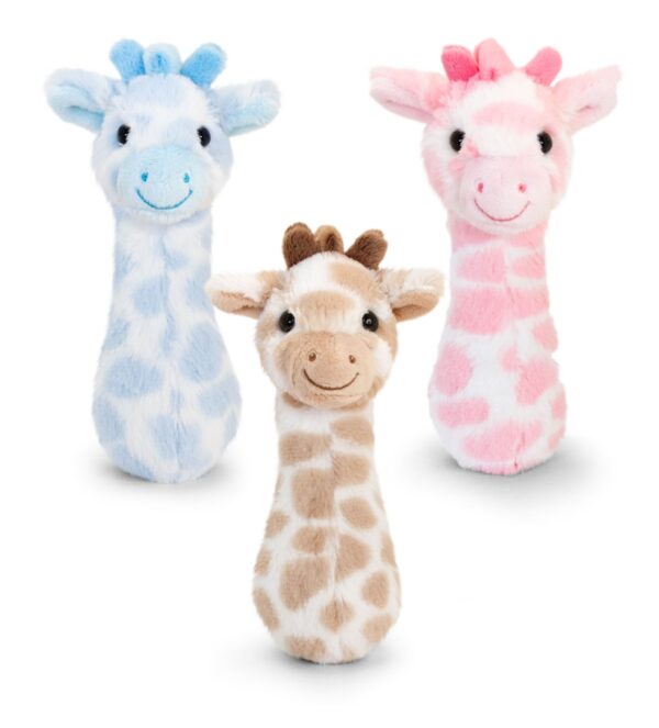 Keel Toys Pehmeä varsihelistin Kirahvi, 3 erilaista
