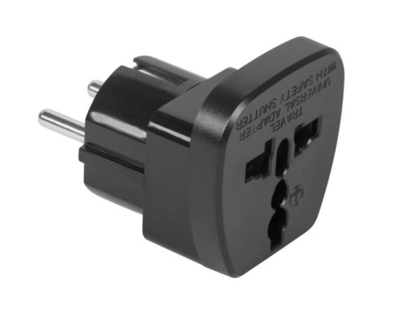 US-Euro Power Adapter with Grounding