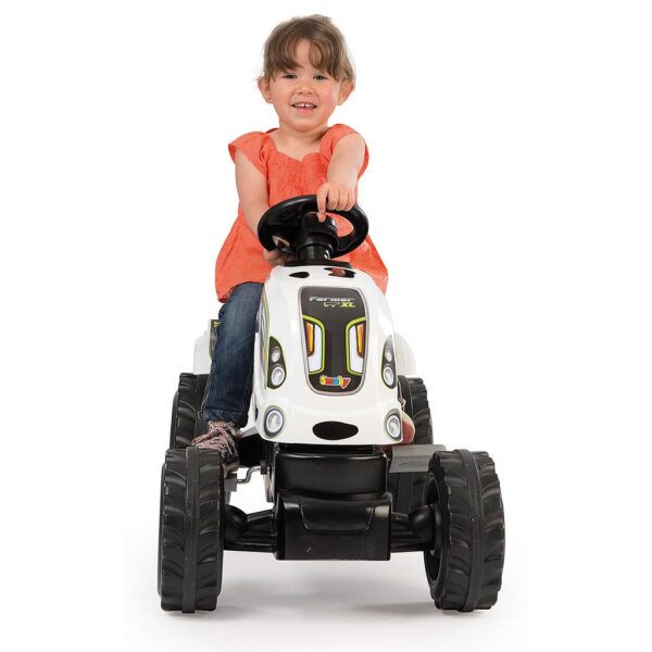 Smoby Farmer XL Polkutraktori ja peräkärry, lehmäkuvio - Image 2