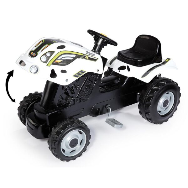 Smoby Farmer XL Polkutraktori ja peräkärry, lehmäkuvio - Image 3