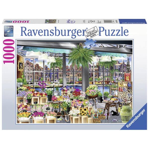 Amsterdam Flower Market 1000 p. palapeli, Ravensburger