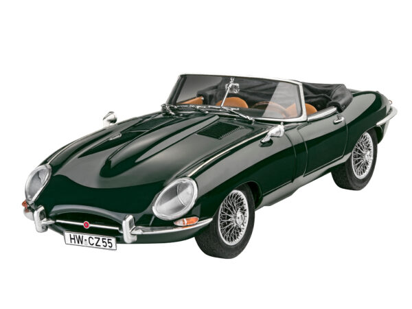 Revell adhesive model Jaguar E-Type Roadster 1:24