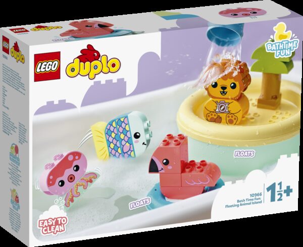 LEGO DUPLO Hauskoihin kylpyhetkiin: kelluva eläinsaari 10966