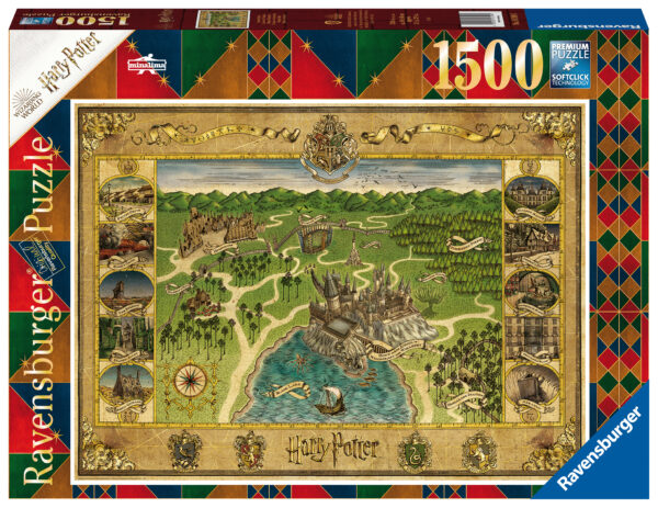 Harry Potter Tylypahkan kartta, palapeli 1500 palaa, Ravensburger