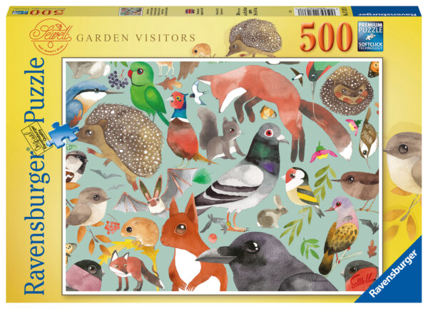 Puutarhavieraat, palapeli 500 palaa, Ravensburger