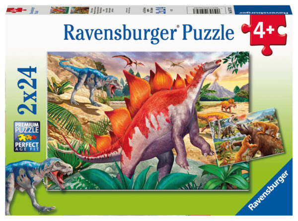 Dinosaurukset, palapeli 2x24 palaa, Ravensburger