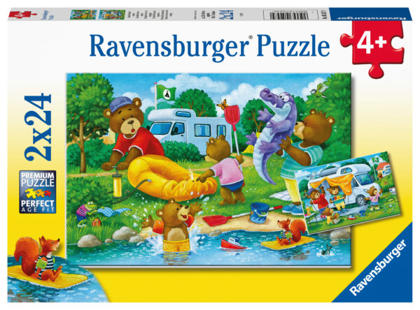 Karhujen loma, palapeli 2x24 palaa, Ravensburger