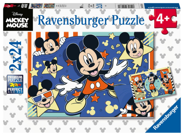 Mikki Hiiri, palapeli 2 x 24 palaa, Ravensburger