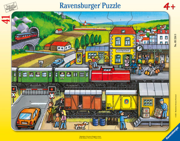 Ravensburger Frame Puzzle 41 pc Train Station