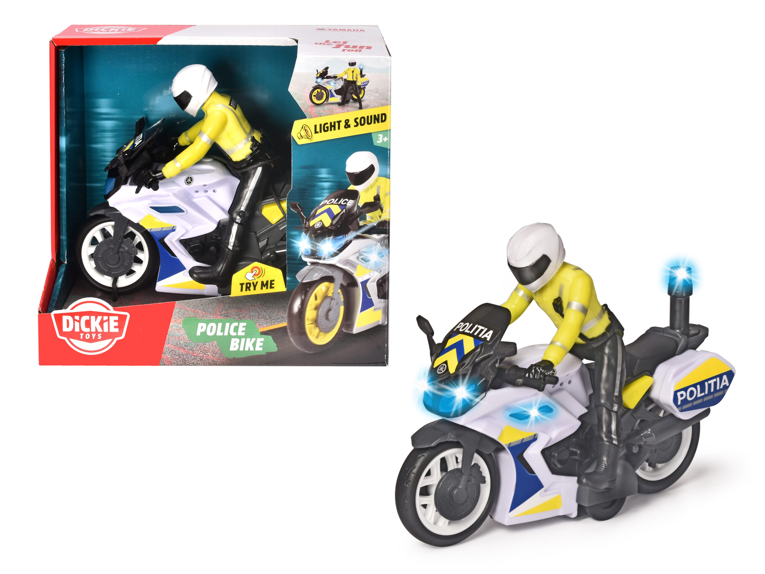 Poliisin moottoripyörä - Dickie Toys Police Bike