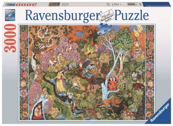 Auringon merkkien puutarha, palapeli 3000 palaa, Ravensburger