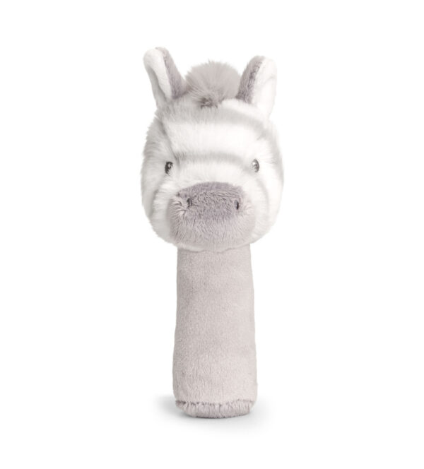 Keel Toys Keeleco Pehmeä varsihelistin seebra - 14cm