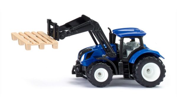 SIKU New Holland traktori lavahaarukalla ja 1 lava 1544