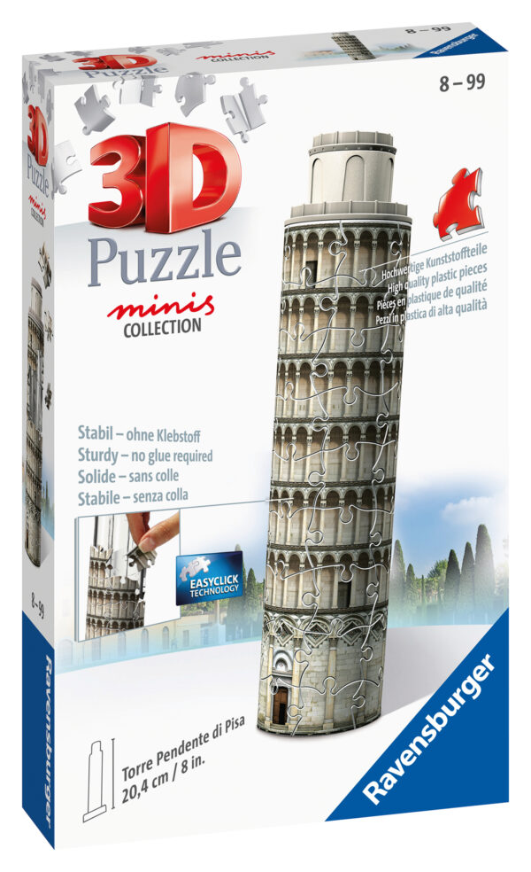 Pisan kalveta torni, 3D palapeli 60 palaa, Ravensburger