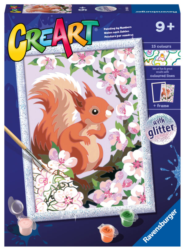 Maalaa numeroiden mukaan "Spring Squirrel" , Ravensburger
