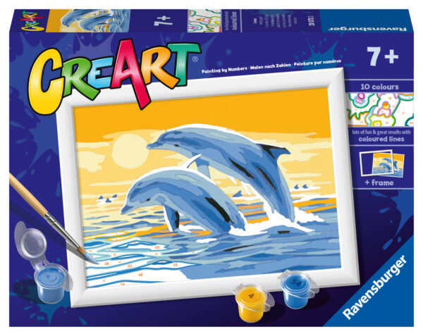Maalaa numeroiden mukaan "Delightful Dolphins", Ravensburger