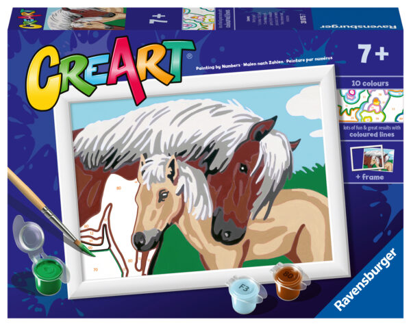 Maalaa numeroiden mukaan "Mother and Foal", Ravensburger