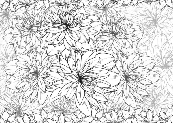 FLORAL Color-in palapeli 1000 palaa, TACTIC - Image 3