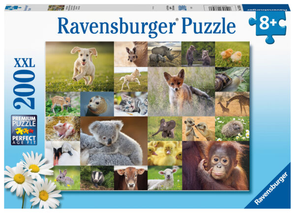 Baby Animals palapeli, 200 palaa Ravensburger