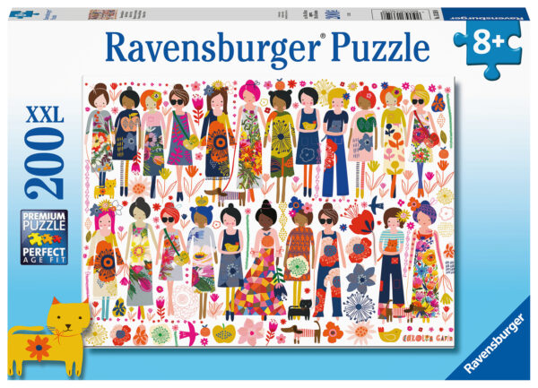 Flowers and Friends palapeli, 200 palaa Ravensburger