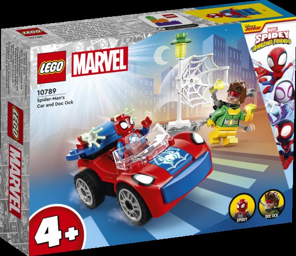 LEGO Marvel Spiderman Spider-Manin auto ja Tohtori Mustekala 10789