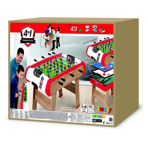 Puinen 4 in 1 Pelipöytä/setti Smoby - Image 3