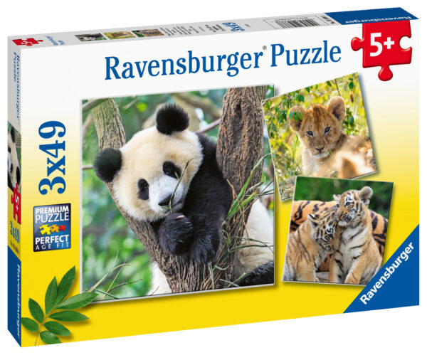 Villi luonto, palapeli 3x49 palaa, Ravensburger