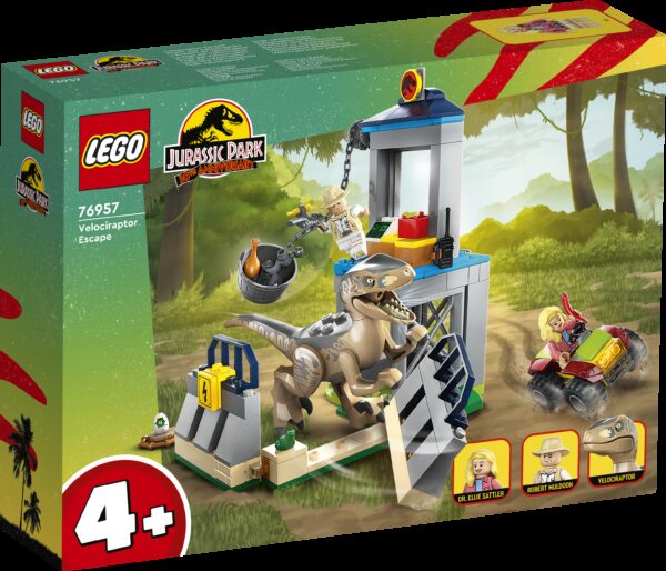 LEGO Jurassic World Velociraptorin pako 76957