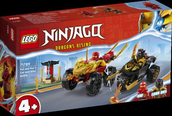 LEGO Ninjago Kain ja Rasin auto- ja motskaritaistelu 71789