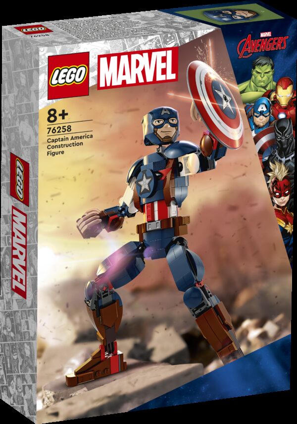 LEGO Super Heroes Rakennettava Captain America ‑hahmo 76258