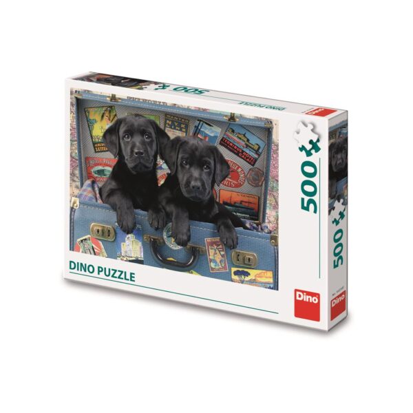 Pennut matkalaukussa, palapeli 500 palaa, Dino