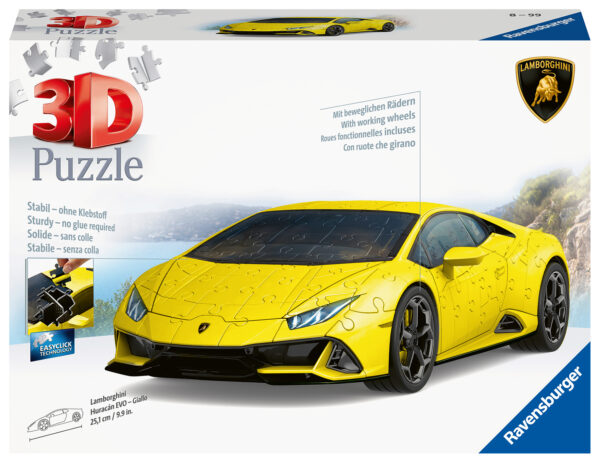 Lamborghini Huracan 3D palapeli 156 palaa, Ravensburger