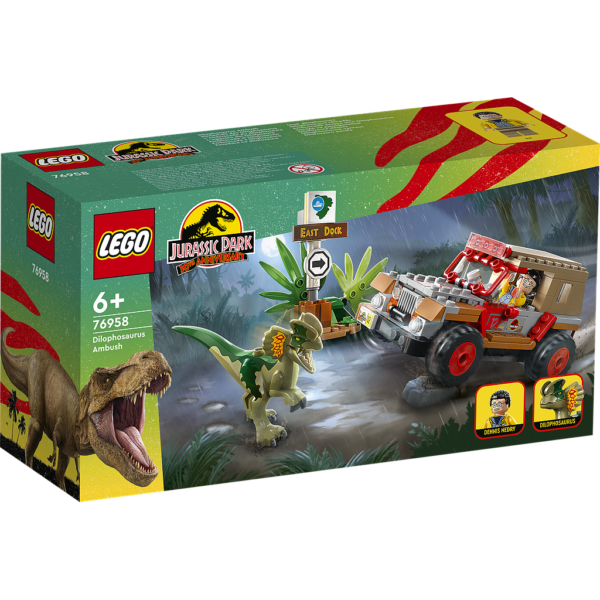 LEGO Jurassic World Dilophosauruksen väijytys 76958