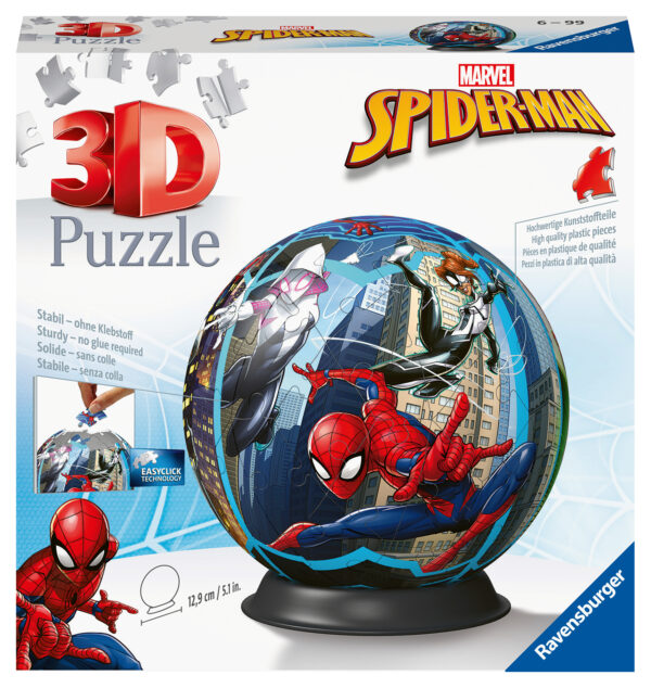 Spiderman, 3D pallopalapeli 72 palaa, Ravensburger