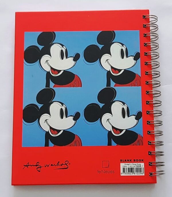 Mickey Mouse A5 kovakantinen kierrevihko, Andy Warhol - Image 2