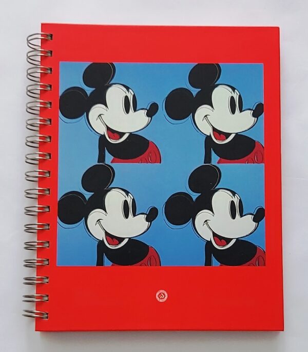 Mickey Mouse A5 kovakantinen kierrevihko, Andy Warhol