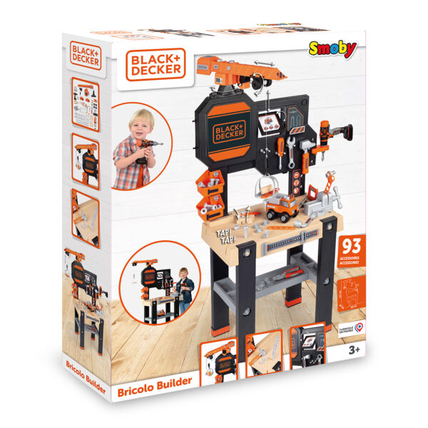 Smoby Black&Decker -työkalupöytä 93 osaa