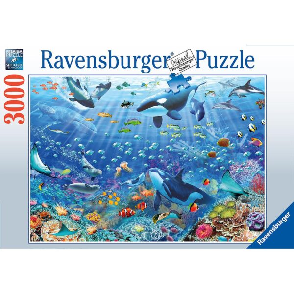Vedenalainen maailma, palapeli 3000 palaa, Ravensburger