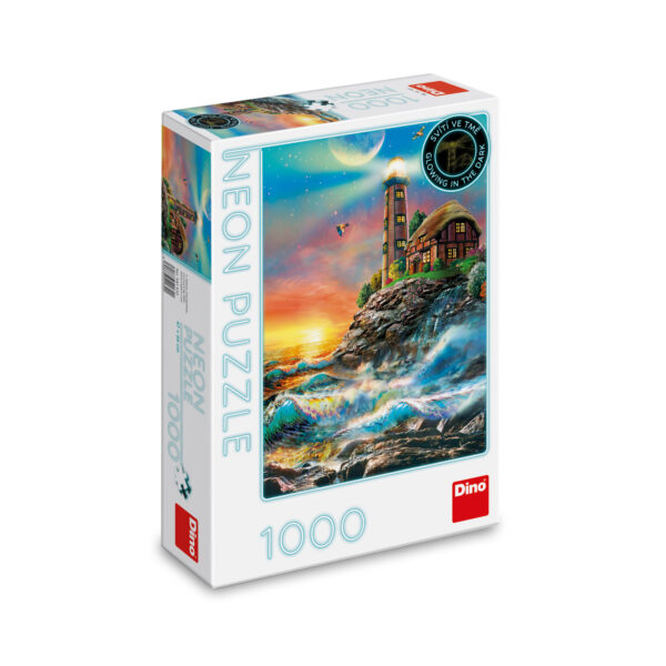 Majakka saarella, palapeli Neon 1000 palaa, Dino