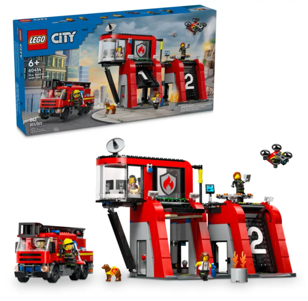 LEGO City Paloasema ja paloauto 60414L