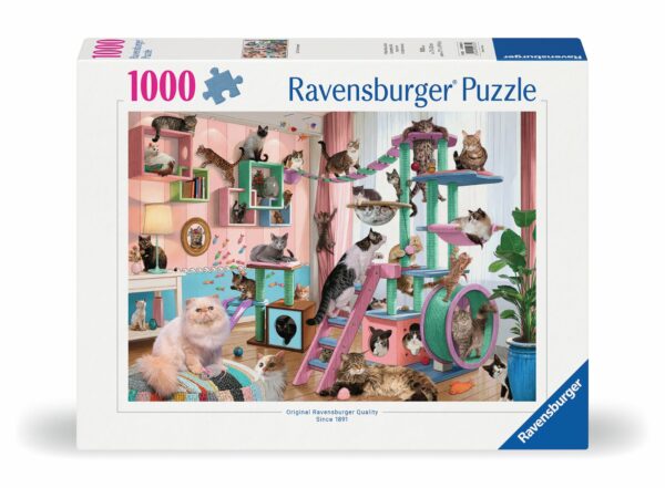 Cat Room Paradise palapeli 1000 palaa, Ravensburger