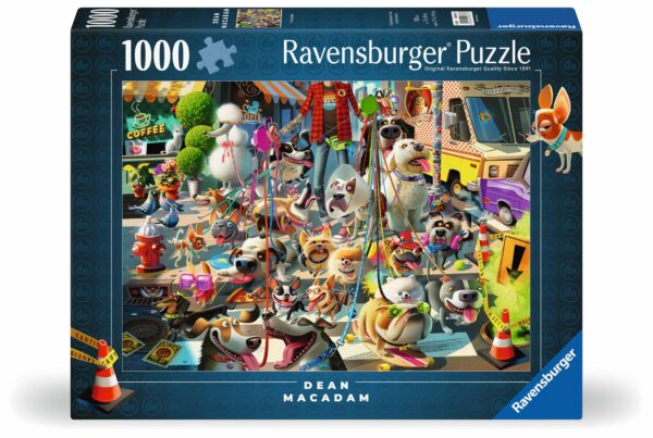 Koiranulkoiluttaja, palapeli 1000 palaa, Ravensburger