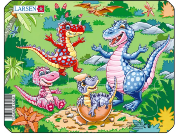 Playful Dinosaurs 7p kehyspalapeli, Larsen - Image 3
