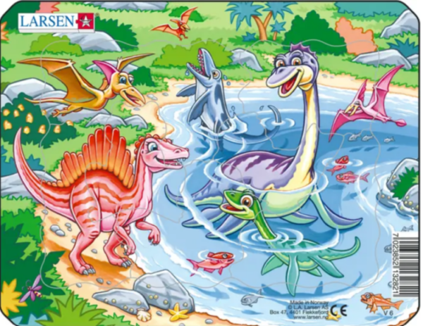 Playful Dinosaurs 7p kehyspalapeli, Larsen - Image 4
