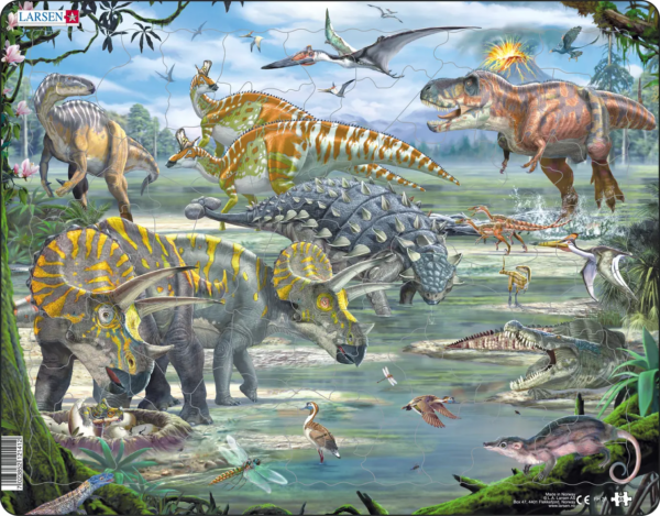 Dinosaurukset 65p kehyspalapeli, Larsen