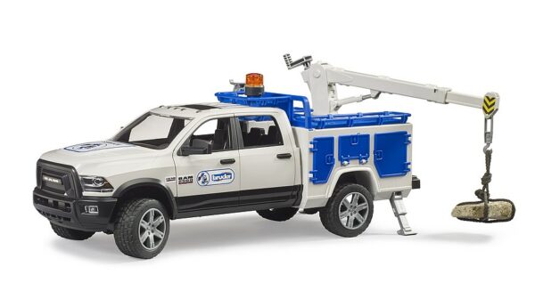 BRUDER 02509 Dodge Ram 2500 huoltoauto nosturilla - Image 2