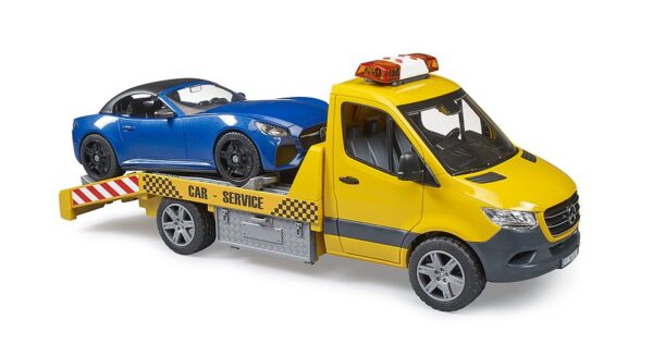 BRUDER 02675 MB Sprinter hinausauto ja Roadster urheiluauto